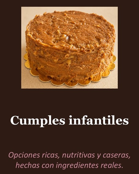 Torta de cumpleaños infantiles sin azucar, sin edulcorante, sin harinas refinadas, en Recoleta